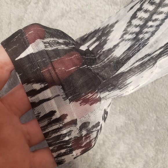 Women's Cover Charge‎ Sz XL Black/White Patterned Top - Picture 11 of 12